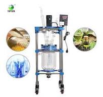 1L mini glass reactor compact chemical reactor for laboratory test runs