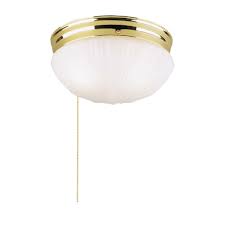 Install the correct size light bulb in. Westinghouse Lighting 6721500 Two Light Flush Mount Interior Ceiling Fixture With Pull Chain Polished Brass Finish With Frosted Fluted Glass Buy Online In Luxembourg At Luxembourg Desertcart Com Productid 11160796
