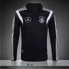 Veste Official Nouveau Survetement Foot Allemagne Noir 2015 2016 Pas Cheres