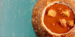 Creamy Tomato Soup In A Sourdough Bread Bowl Snack Recipes Panera Bread Panera Bread Bowl