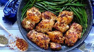 Spicy Cumin Chicken Thighs With Green Beans Recipe Cumin Chicken Easy Chicken Recipes Green Beans