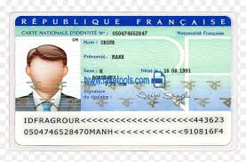 Find great ideas for designing your id badges with help from id wholesaler. France Id Card Psd Template French Id Card 2019 Hd Png Download Vhv