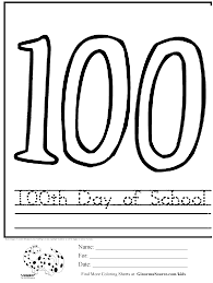 These 100th day math activities are perfect for first, second, and third grade classes. 100th Day Of School Coloring Pages Books 100 Free And Printable