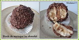 Boule De Meringue Au Chocolat 2eme Meringue Chocolat Boule Chocolat Chocolat