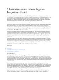 Repeating vowel sounds in a sentence. 8 Jenis Majas Dalam Bahasa Inggris