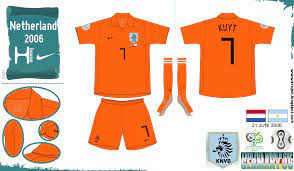 A seleção holandesa participará pela nona vez da copa do mundo de futebol. Kit Design By Eroj 2006 Holanda Home E Away