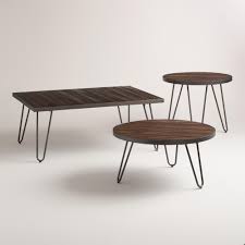 Rectangular Wood Hairpin Coffee Table Coffee Table Coffee Table Wood Furniture For Small Spaces