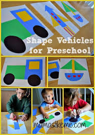 Mamas Like Me Learning Shapes With Vehicles Transportation Theme Preschool Transportation Preschool Transportation Crafts