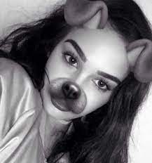 maggie lindemann black and white and goals image snapchat dog filter dog filter pretty white girls