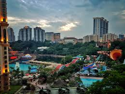 Malaysia, petaling jaya, 121 jalan pjs 11/2, subang indah. Sunway Lagoon At Dusk Malaysia