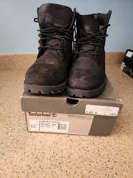 Timberland Kid's Premium 6.5 Waterproof Boot Black Nubuck TB-012907 |  eBay