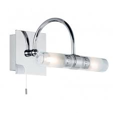 Chrome over mirror bathroom lights. Bathroom Over Mirror Wall Light