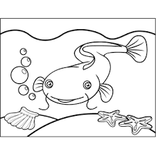 Each printable highlights a word that starts. Cute Catfish Coloring Page