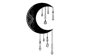 Download Crescent Moon Mandala Svg Cut File By Creative Fabrica Crafts Creative Fabrica