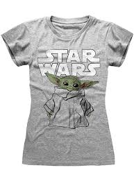 Unsere neue „star wars kollektion ist gerade aus einer ganz weit entfernten galaxie hier eingetroffen. Baby Yoda T Shirt Fur Damen The Mandalorian Star Wars Offizielle Fur Fans Funidelia