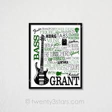 Bass Guitar Typography Gift For Bass Guitar Player Bass Etsy Bass Player Gift Guitar Player Gifts Guitar Gifts