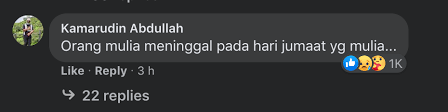 Meninggal hari jum at ust oemar mita lc. Allahyarhamah Meninggal Di Hari Jumaat Yang Mulia Netizen Turut Bersedih Ucap Takziah Kepada Dsn