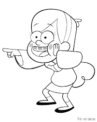 Gravity falls, cartoon, mabel pines, emotion, human body part. Gravity Falls Coloring Pages Coloring Home