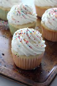 Perfect One Bowl Vanilla Cupcakes With Vanilla Buttercream Frosting Baker By Nature Recipe Cake Recipes Cupcake Recipes Savoury Cake