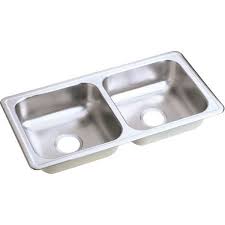 33 l x 17 w x 6 d double bowl kitchen sink