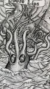 Kraken Ship Drawing Cut Out Stock Images & Pictures - Alamy