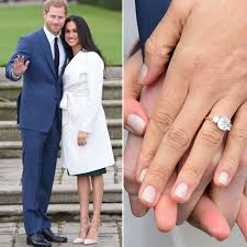 Megan Markle S Engagement Ring The Centre Stone Is From Botswana And The Tw Royal Engagement Rings Megan Markle Engagement Ring Meghan Markle Engagement Ring