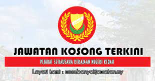 Permohonan adalah melalui borang jawatan kosong yang boleh didapati melalui link yang admin sediakan di bawah. Jawatan Kosong Di Pejabat Setiausaha Kerajaan Negeri Kedah 28 Nov 2019 Kerja Kosong 2021 Jawatan Kosong Kerajaan 2021
