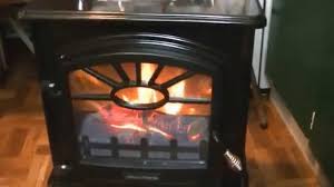 The emerson grand electric fireplace is a stately option from real flame and includes quality features like a hardwood veneer mantel and a heater capable of producing up to 5,000 btu. Electric Stove Heater Fireplace Electricstoveheater Youtube