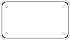 For kids bikes, bicycles, atv, carts, golf carts, wagons, wheelchairs, cars and trucks. License Plate Template Clip Art Library License Plate Template Printable Templates Printable Free