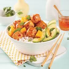 Riz Au Tofu Frit Mangue Et Avocat Soupers De Semaine Recettes 5 15 Recettes Express 5 15 Prat New Vegetarian Recipe Healthy Recipes Vegetarian Recipes
