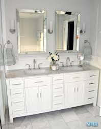 A stylish bathroom vanity mirror is not just a utilitarian item in your bathroom. Top 10 Small Bathroom Ideas Makeover Double Vanity Bathroom Small Bathroom Makeover Bathroom Makeover