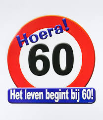Huldeschild Hoera 60 Jaar Feestbazaar Nl