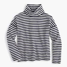 Black And White Striped Shirt Turtleneck J Crew Oversized Striped Turtleneck Striped Turtleneck Oversized Striped Sweater Oversized Turtleneck Sweater