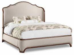 Their drawers blend seamlessly into the bed frame, disguising a dresser's worth of space. Hooker Furniture Archivist King Upholstered Platform Shelter Bed With Nailhead Lindy S Furniture Company Upholstered Beds