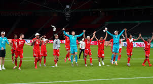 Der fc bayern münchen gewann 2020 zum 20. B R Football On Twitter Bayern Munich Celebrate Winning The Dfb Pokal With No Fans