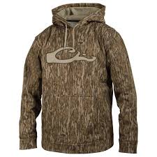 drake waterfowl mens camo performance logo hoodie