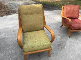 Mid Century Heywood Wakefield Aristocraft Arm Club Chair Cm 367 Original Fabric Club Chairs Chair Mid Century Modern Furniture
