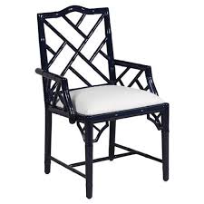 Berkshire Regency Lacquer Chippendale Armchair Navy In 2020 Chippendale Chairs Carver Chair Dining Chairs