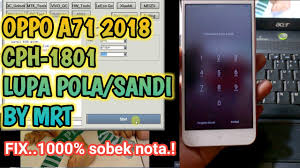 Tunggu proses berjalan sampai selesai hingga pada status mrt v3.19 muncul pesan all is done. Oppo A71 Cph1801 Pattern Unlock Mrt Key Jks Opreker Handphone Youtube