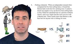 In this sample from Blueprint's new online LSAT course Trent Teti  talks...fishing