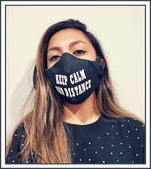 Black 3 Layer Vinyl Printed Face Mask Reusable Mask Cotton Etsy Fashion Face Mask Mouth Mask Fashion Mouth Mask Design