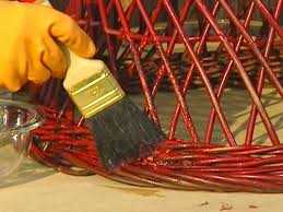 How To Remove Paint From Metal And Wicker Remove Paint From Metal Paint Remover Painting Wicker Furniture