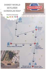 Disney Skyliner Map Diagram Charlene Chronicles Disney World Map Disney Map Caribbean Beach Resort Disney