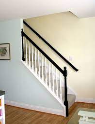 Mini Makeover Paint Your Banister Black Home Banisters White Banister