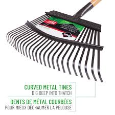 That means it has a design that's different from a garden or leaf rake. Garant Garden Care 18 Inch Lawn Rake Steel Tines Hardwood Handle The Home Depot Canada