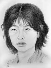 Jung Ho-yeon Pencil Drawing (player 067) from squid game : r/drawing