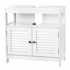 Meubles salle de bains conforama élégant conforama meuble rangement beau conforama meuble salon sejour. Meuble Sous Lavabo Armoire De Rangement Meuble De Salle De Bain Bbc02wt 2 Volets 2 Casiers Anti Humidite Vente De Vasagle Conforama