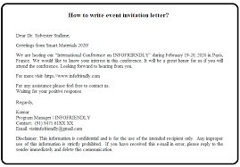 These request letters will guide you about wording and formats of good request letters. How To Write Event Invitation Letter Infofriendly