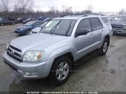 Showing the 2005 toyota 4runner 4dr sr5 v6 auto (natl) view local inventory. Jtebt14r550053276 2005 Toyota 4runner Sr5 Sport Silver Price History History Of Past Auctions Prices And Bids History Of Salvage And Used Vehicles