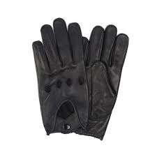 For a secure grip on the handle of the motorcycle, these gloves are fingerless. Leather Full Driving Gloves Black S M Profound Aesthetic Touch Of Modern
